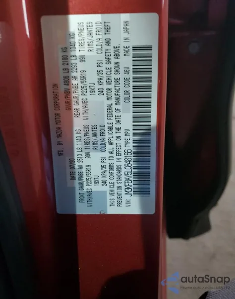 2020 Mazda Cx-5 Grand Touring Reserve z USA, uszkodzony, nr VIN JM3KFBAY5L0848166